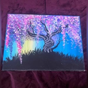 Fantasy Willow Tree painting (handmade by me)
